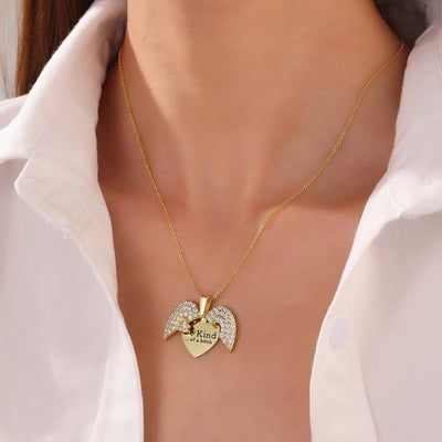 Be Kind...Of A Bi♥ch - Heart Locket Necklace