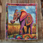 Colorful Elephant Blanket - H235 - Premium Blanket