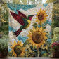 Sunflower Bliss Hummingbird Blanket - H239 - Premium Blanket