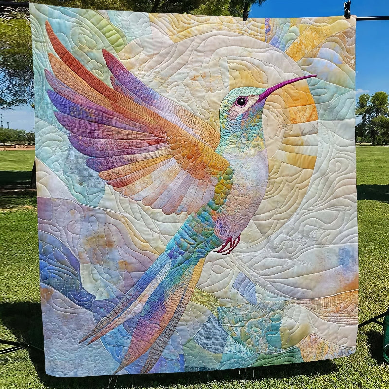 Colorful Hummingbird Blanket - H241 - Premium Blanket