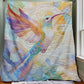 Colorful Hummingbird Blanket - H241 - Premium Blanket