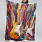 Colorful Guitar - H244 - Premium Blanket