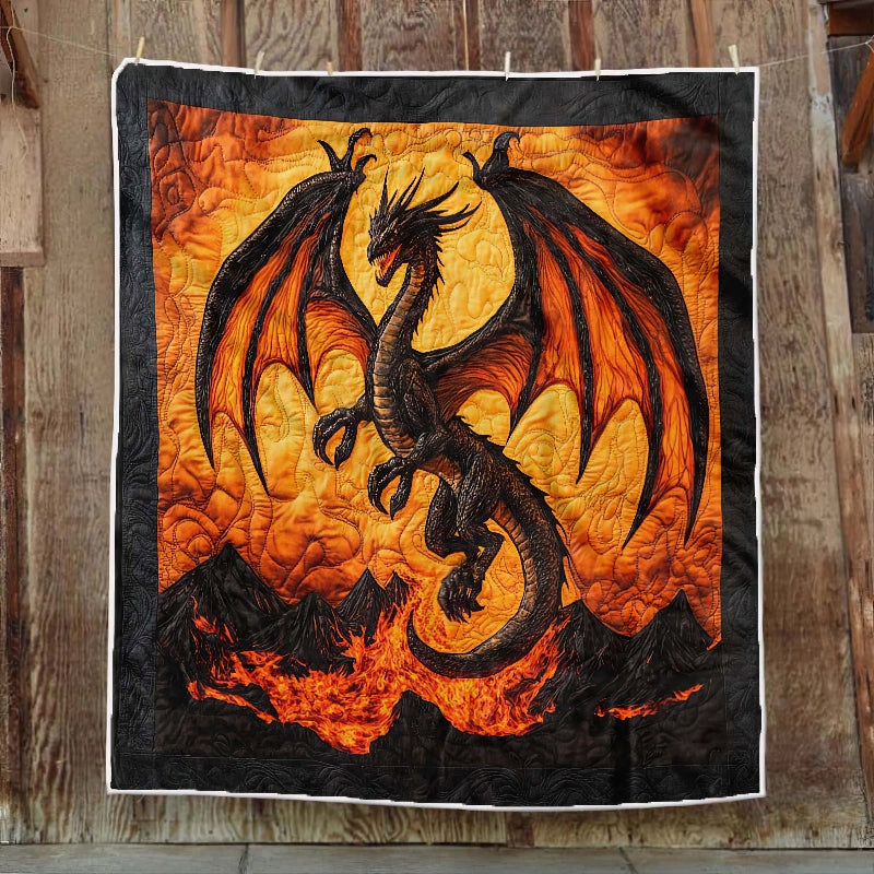 Lava Dragon Blanket - H245 - Premium Blanket