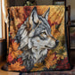 The Autumn Vintage Wolf Blanket - H278 - Premium Blanket