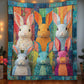 Colorful Bunnies Blanket - H289 - Premium Blanket