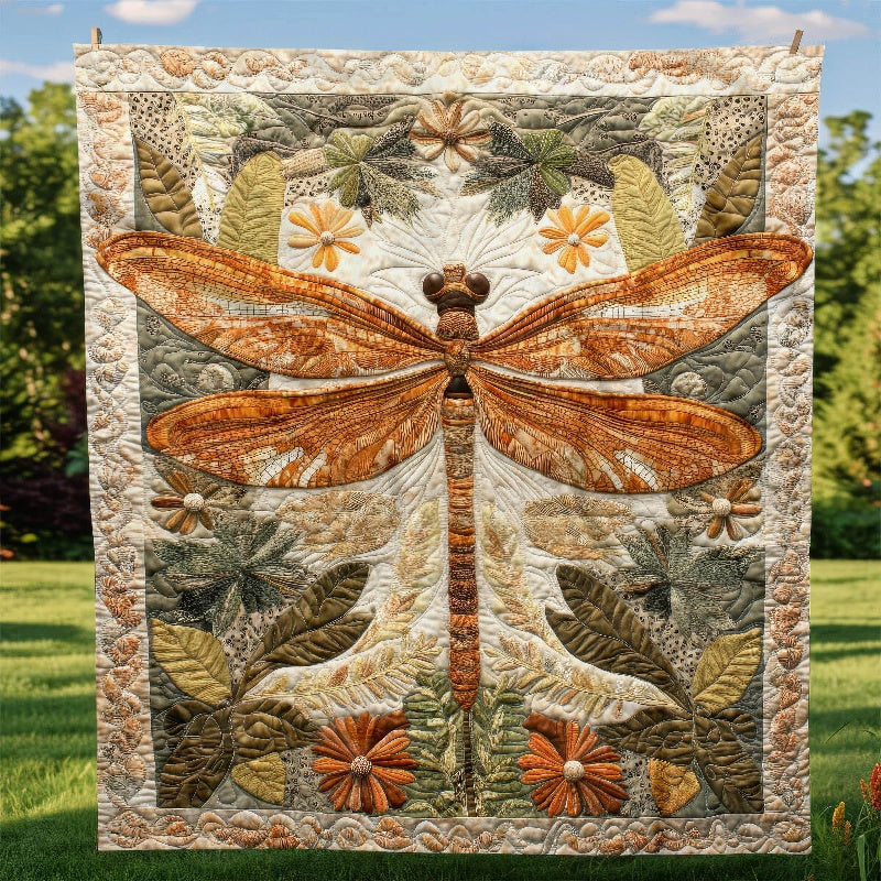 Vintage Dragonfly Dream Blanket - H291 - Premium Blanket