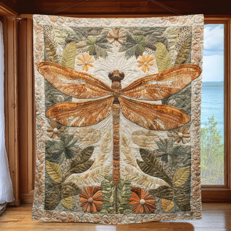 Vintage Dragonfly Dream Blanket - H291 - Premium Blanket