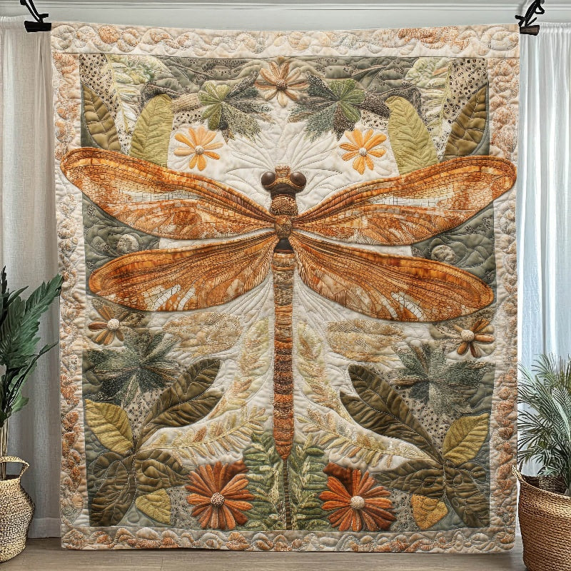 Vintage Dragonfly Dream Blanket - H291 - Premium Blanket
