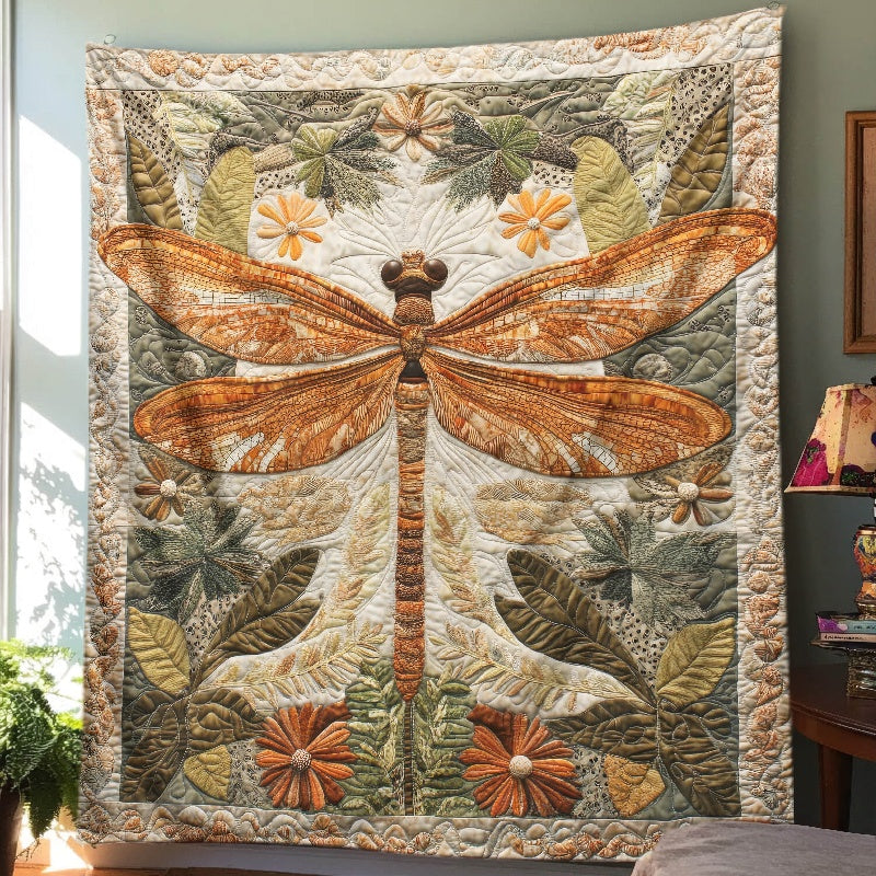 Vintage Dragonfly Dream Blanket - H291 - Premium Blanket