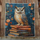 Bookish Owl Blanket - H295 - Premium Blanket