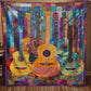Colorful Guitar - H318 - Premium Blanket