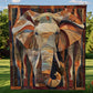 Midnight Wanderer Elephant Blanket - H324 - Premium Blanket