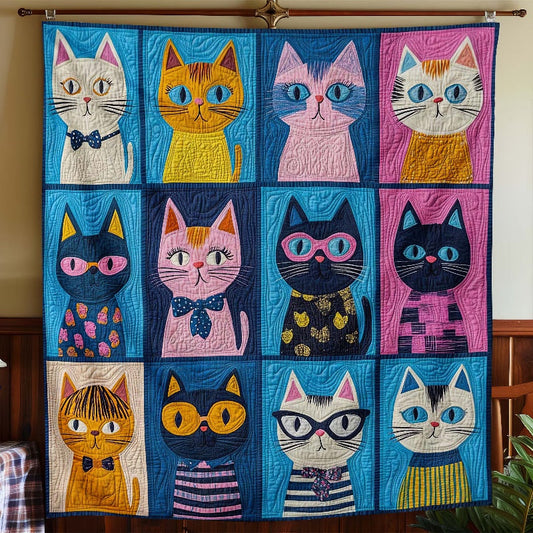 Colorful Kitty Carnival Blanket - H331 - Premium Blanket