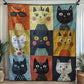 Colorful Kitty Carnival Blanket - H332 - Premium Blanket