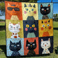 Colorful Kitty Carnival Blanket - H332 - Premium Blanket