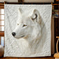 Ethereal White Wolf Blanket - H349 - Premium Blanket