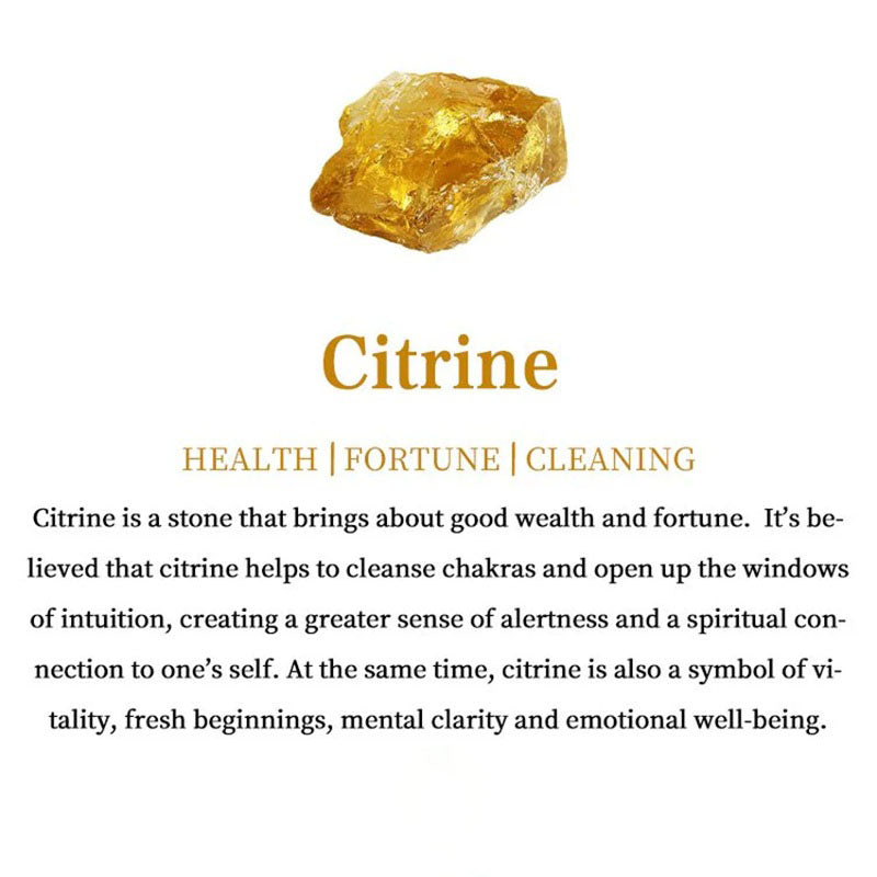 Handmade Natural Crystal Gemstone Lying Cat - Citrine