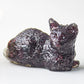 Handmade Natural Crystal Gemstone Lying Cat