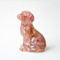 Handmade Natural Crystal Gemstone Sitting Dog