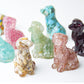 Handmade Natural Crystal Gemstone Sitting Dog
