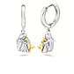 Dog Hug Hoop Earrings