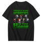 There's Some Horros In This House Pattern Print  T-Shirt