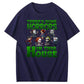 There's Some Horros In This House Pattern Print  T-Shirt