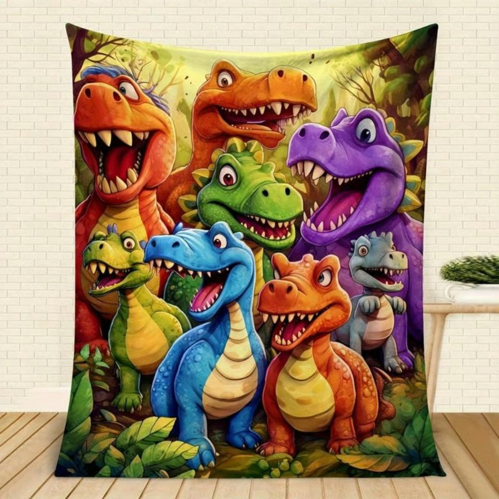 Cute Dinosaurs Blanket - H480 - Premium Blanket