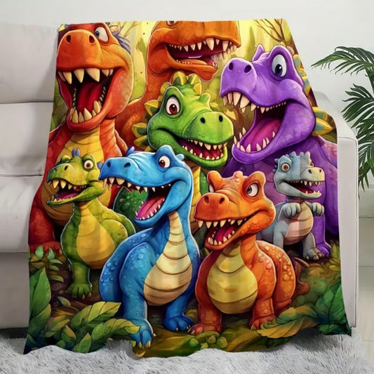 Cute Dinosaurs Blanket - H480 - Premium Blanket