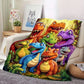 Cute Dinosaurs Blanket - H480 - Premium Blanket