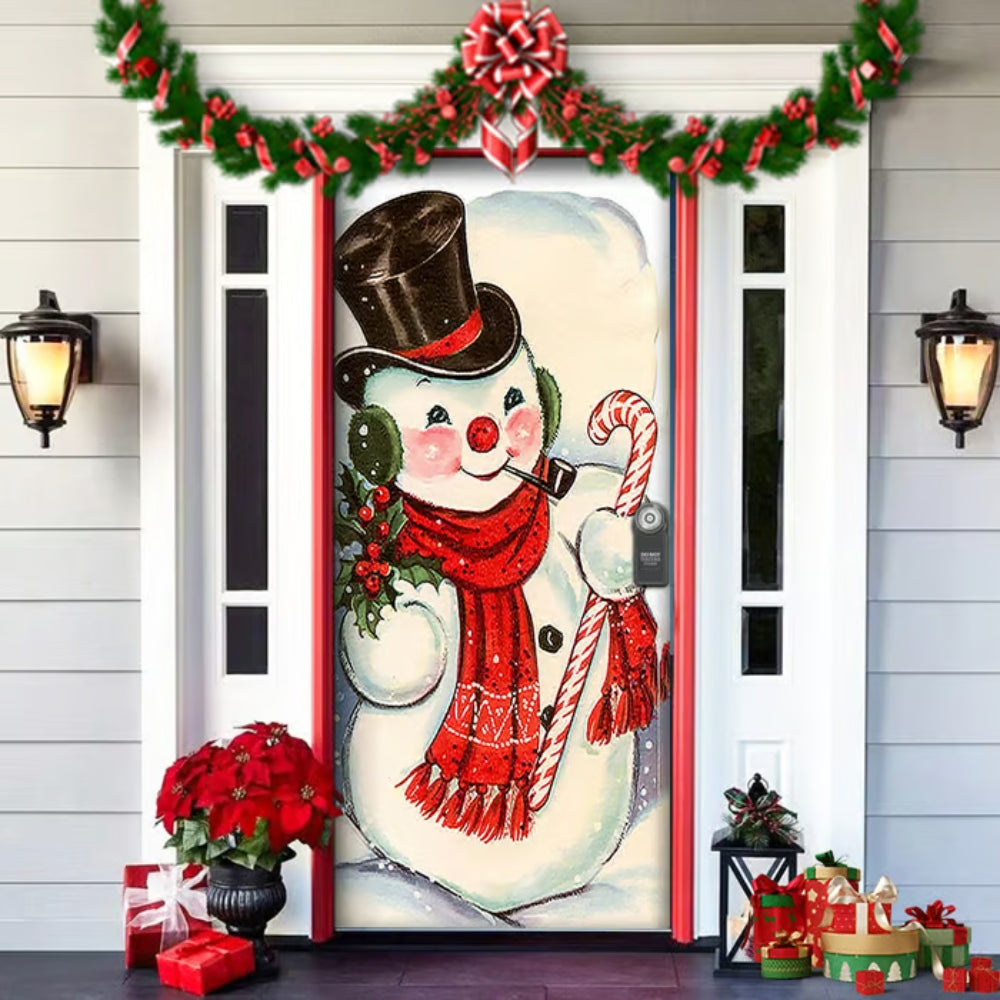 Christmas Front Door Decoration - Lovely Snowman - H505