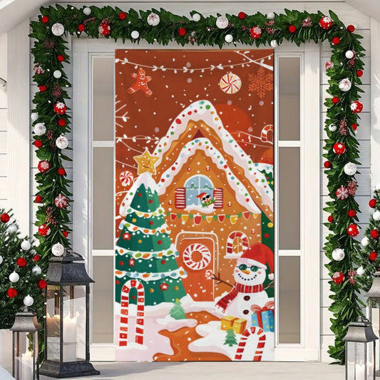 Christmas Front Door Decoration - House - H532