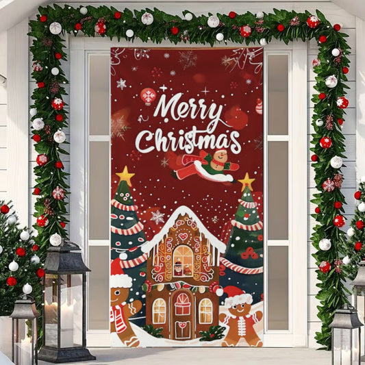 Christmas Front Door Decoration - House - H533