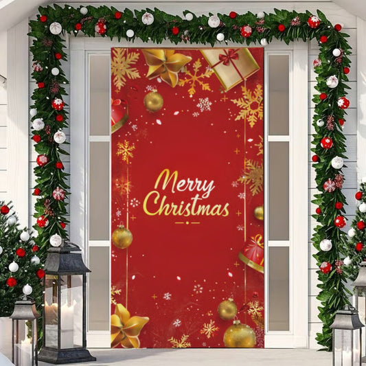 Christmas Front Door Decoration - Red - H537