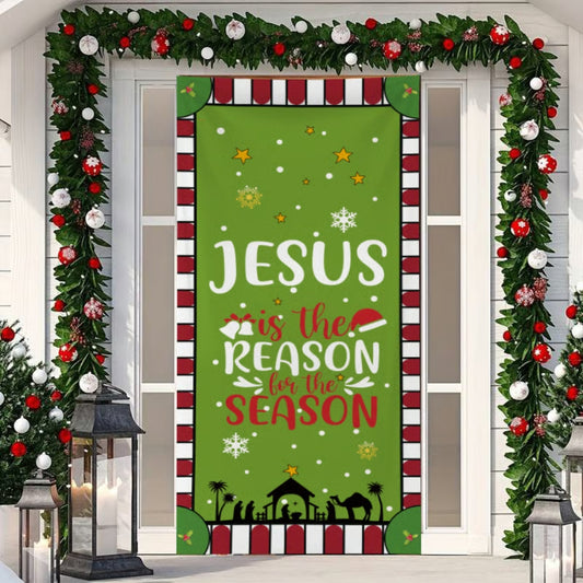 Christmas Front Door Decoration - Green - H538