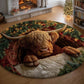 Farmstead Cow Round Rug - H560