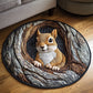 Woodland Retreat Squirrel Round Rug - H566