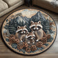Wildlife Wonderland Raccoon Round Rug - H567