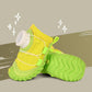 Stylish Colorblock Dog Shoes With Dial Fit System – 4PCS