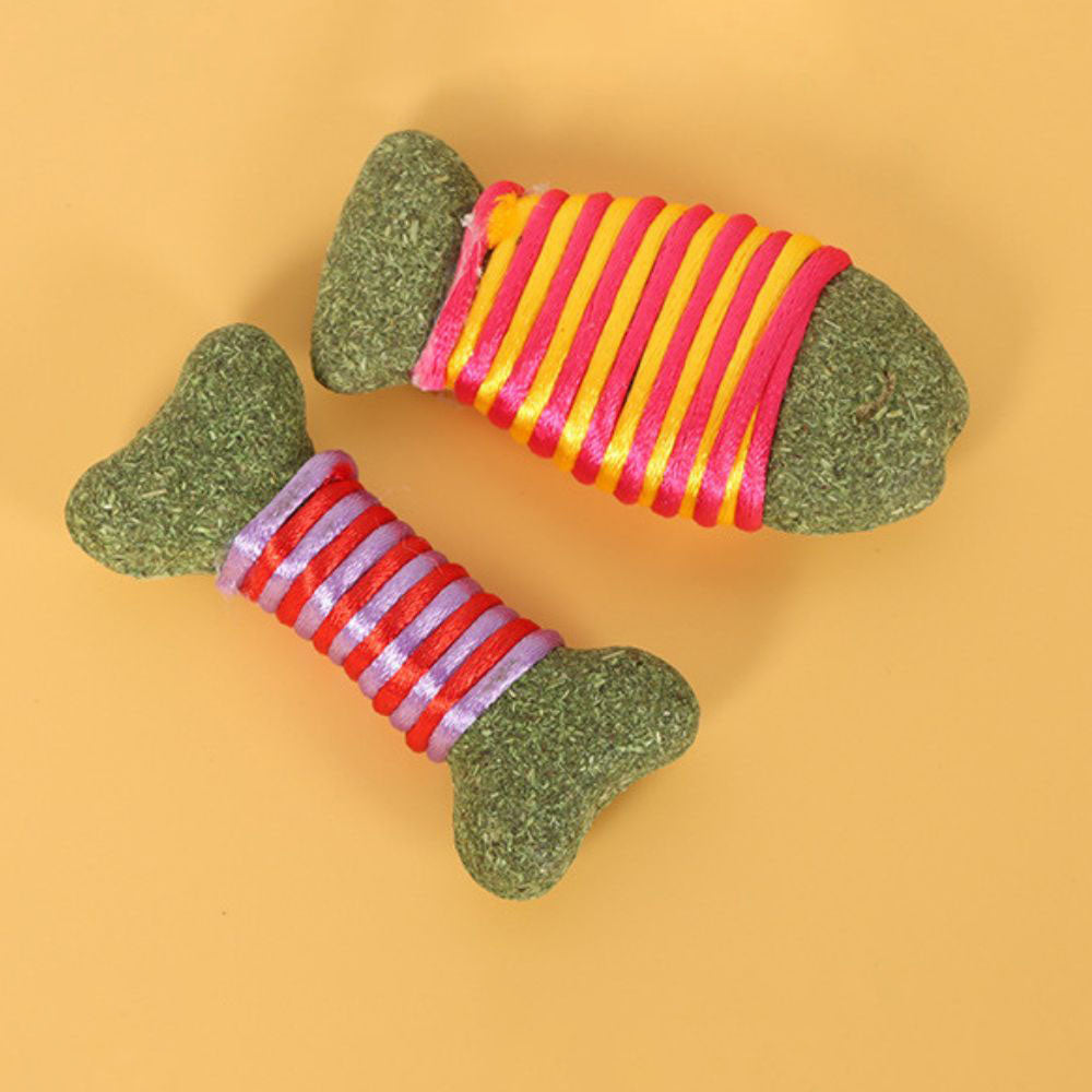 Colorful Rope Catnip Chew Toy For Cats