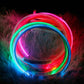 USB Rechargeable Fiber Optic LED Pet Collar