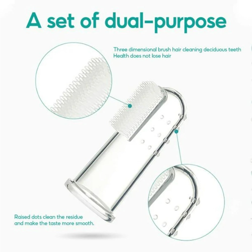 Silicone Finger Toothbrush For Dogs & Cats