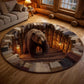 Bear Coming Out Of The Floor - 3D Illusion Round Rug - H633
