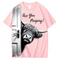 Funny Highland Cow "Are You Pooping?" Short Sleeve T-shirt