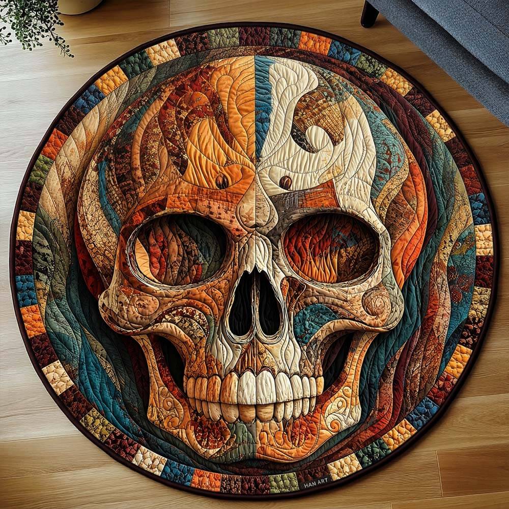 Mystique Skull Round Rug - H744
