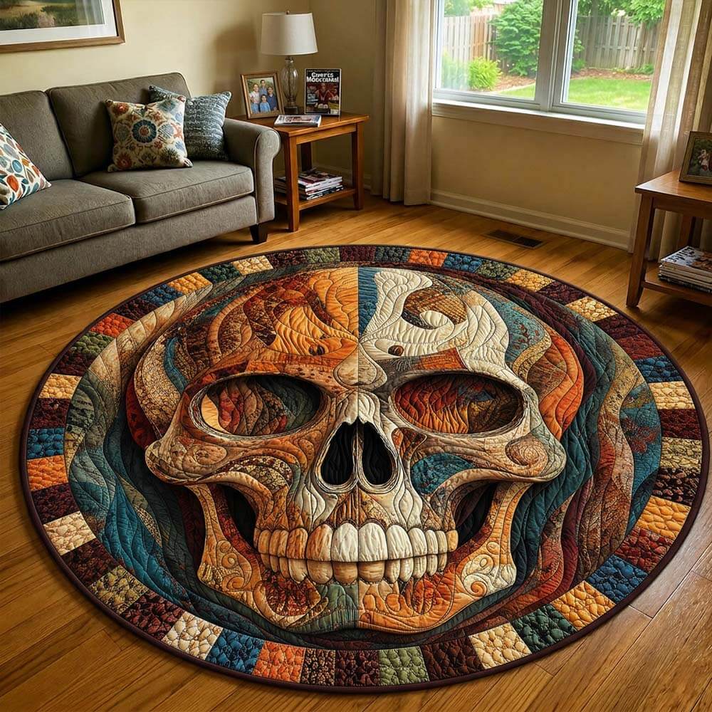 Mystique Skull Round Rug - H744