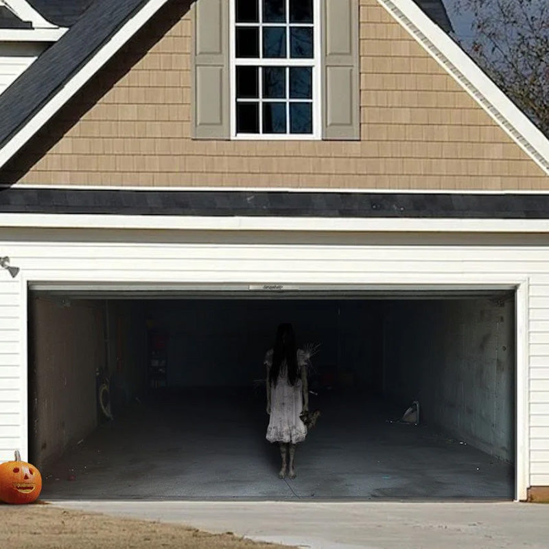 Possessed Girl Halloween Garage Door Covers HC005