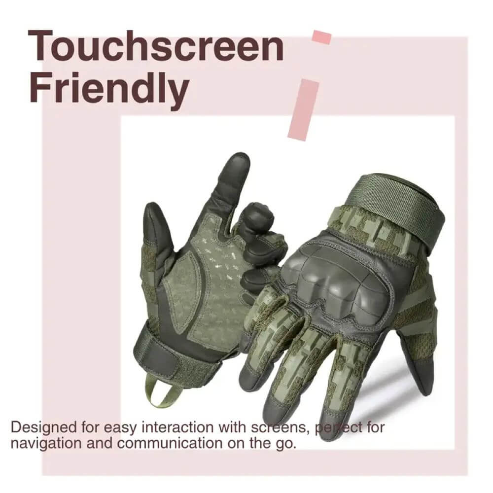 Hard Knuckle Touchscreen Tactical Gloves