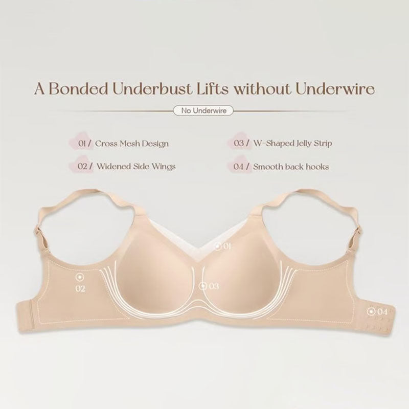 Women Wireless V-Neck Mesh Bralette