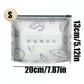 (30pcs )Reusable Aluminum Foil Sealable Storage Bags, 2025 New Resealable Vacuum Zipper Pouches for Food, Stand Up Foil Sealable Bags with Label and Zip Lock for Vegetable Fruit Meat